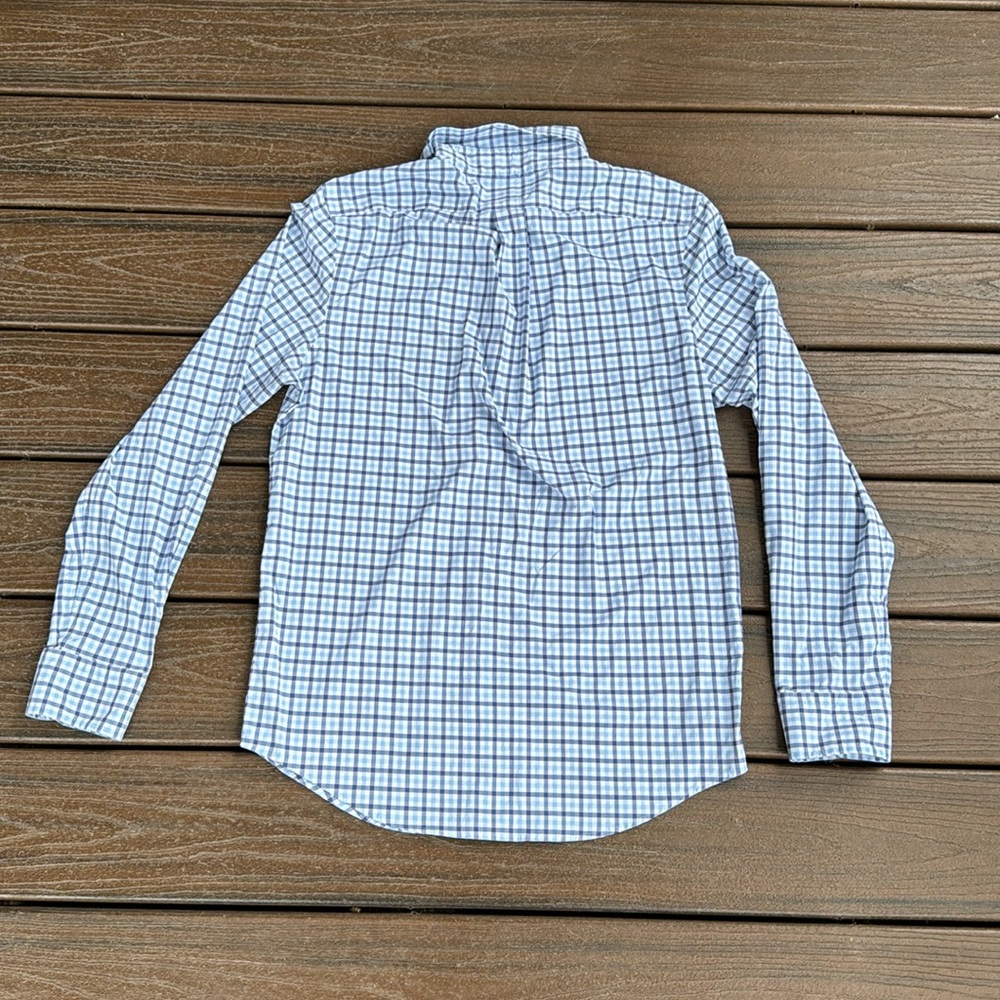 EUC vineyard vines Men's Multi Check Slim Fit Nylon Shirt Size Small - Picture 2 of 6